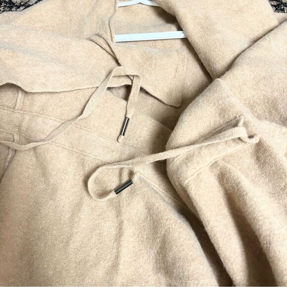 Piazza Sempione Beige Loose Open Front Cardigan - Size IT 44 Made In Italy - Picture 4 of 7